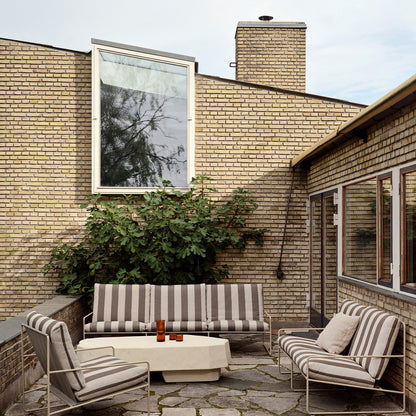 Desert 1-Seater Sofa by Ferm Living - Cashmere Frame / Chocolate Stripe