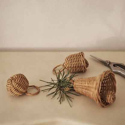 Braided Bell Baubles - Set of 3 by Ferm Living