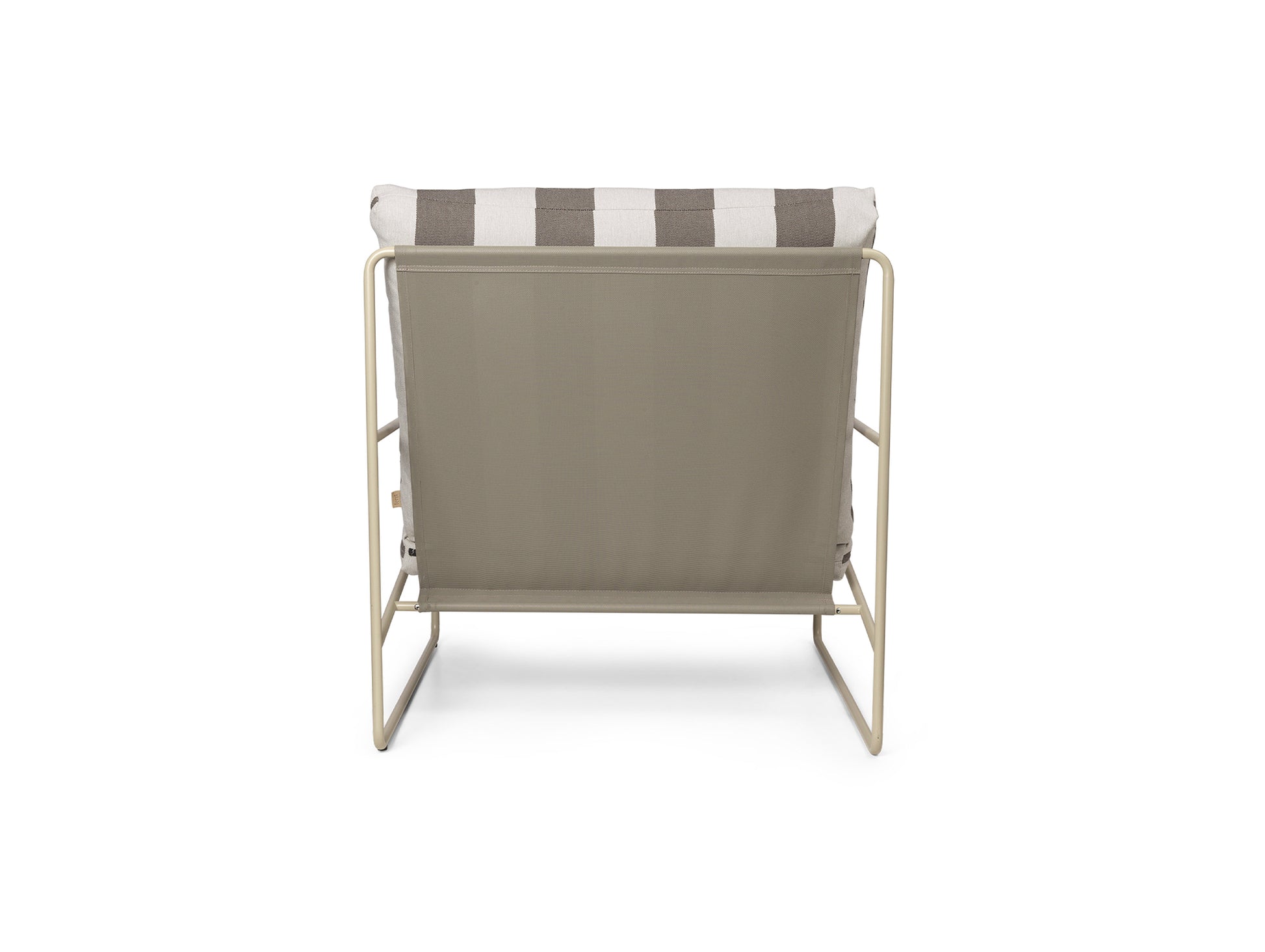 Desert 1-Seater Sofa by Ferm Living - Cashmere Frame / Chocolate Stripe
