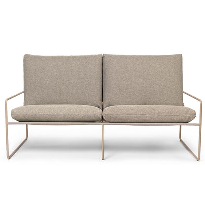 Desert 2-Seater Sofa by Ferm Living - Cashmere Frame / Dark Sand