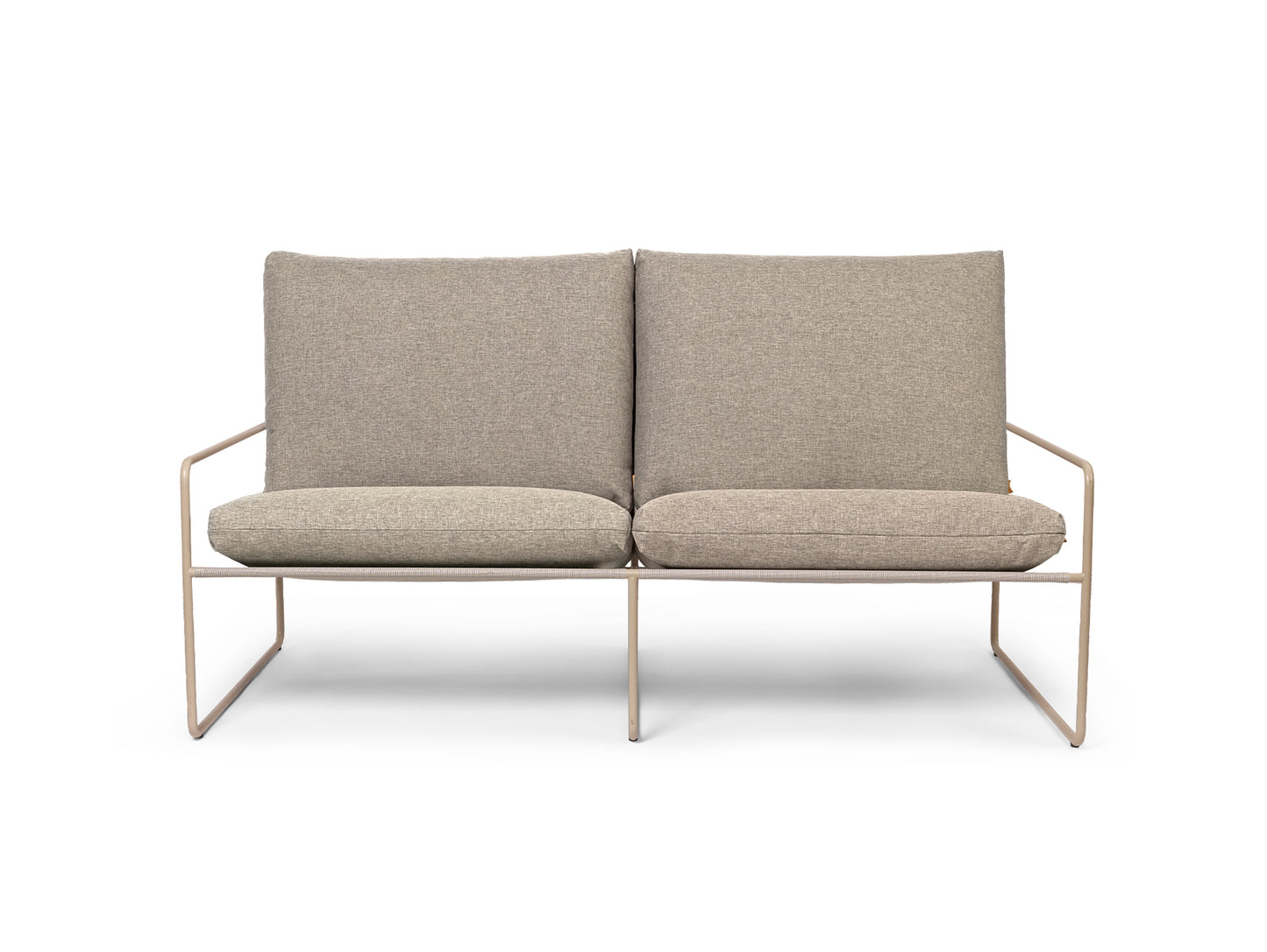 Desert 2-Seater Sofa by Ferm Living - Cashmere Frame / Dark Sand