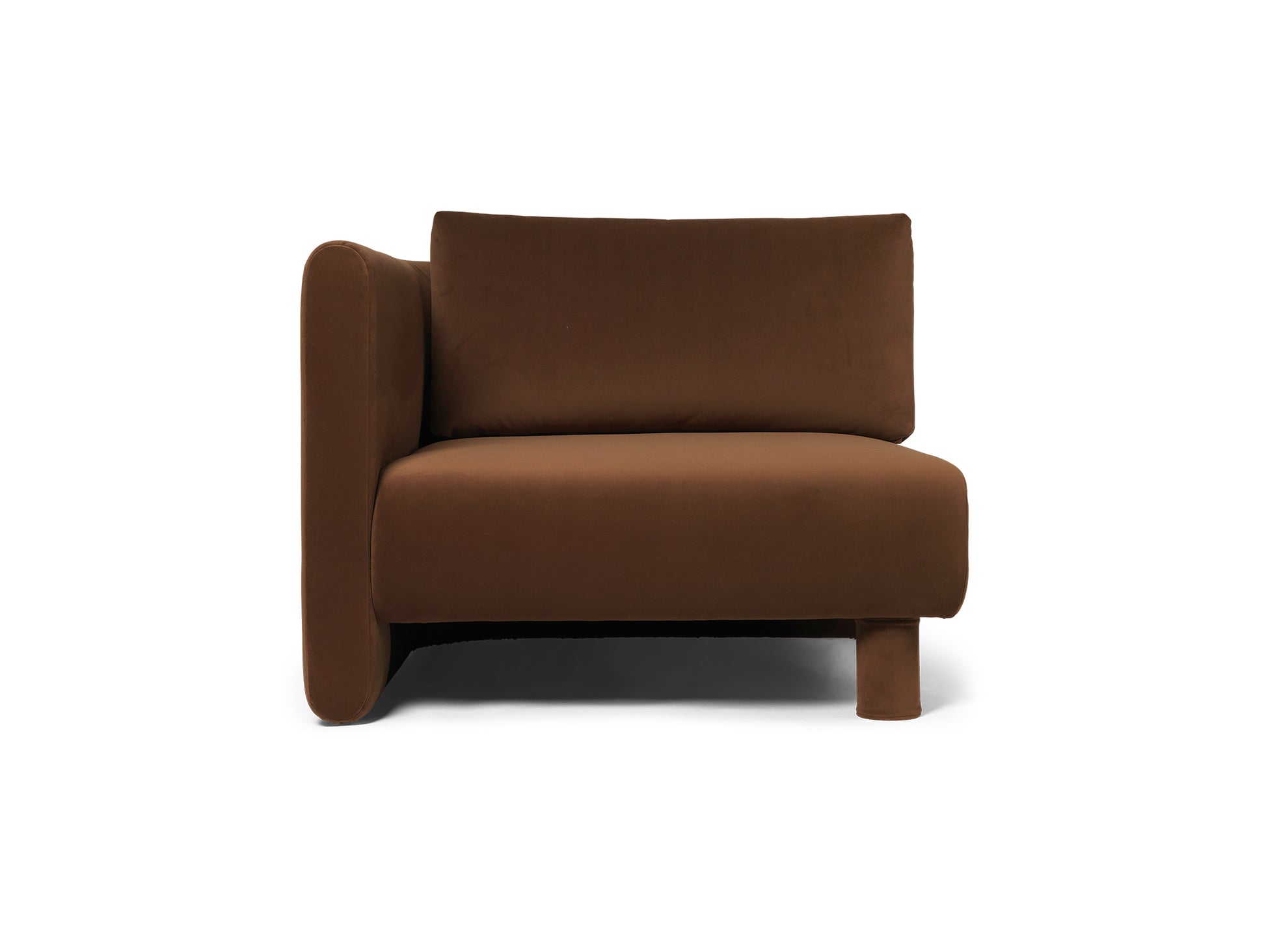 Dase Modular Sofa - Individual Modules by Ferm Living - Rich Velvet / Soft Brown