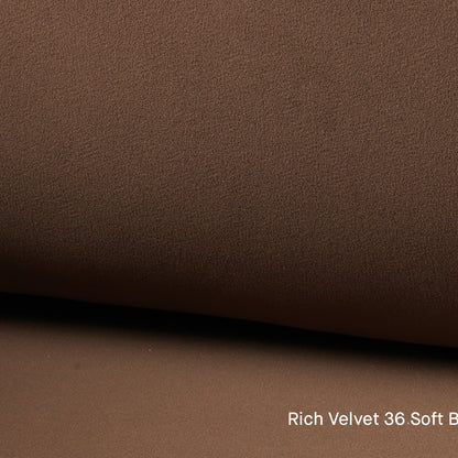 Rico 2-Seater Sofa by Ferm Living - Rich Velvet 36 Soft Brown