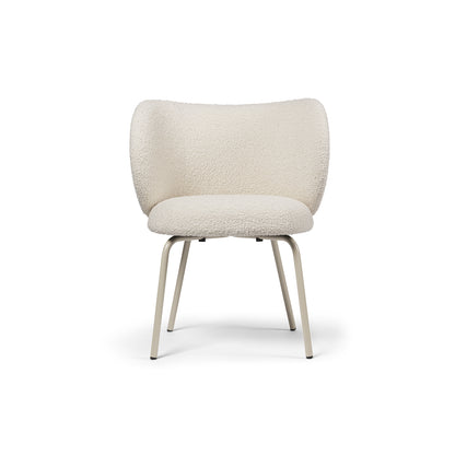 Rico Dining Chair - Fixed Base / Nordic Boucle Off White