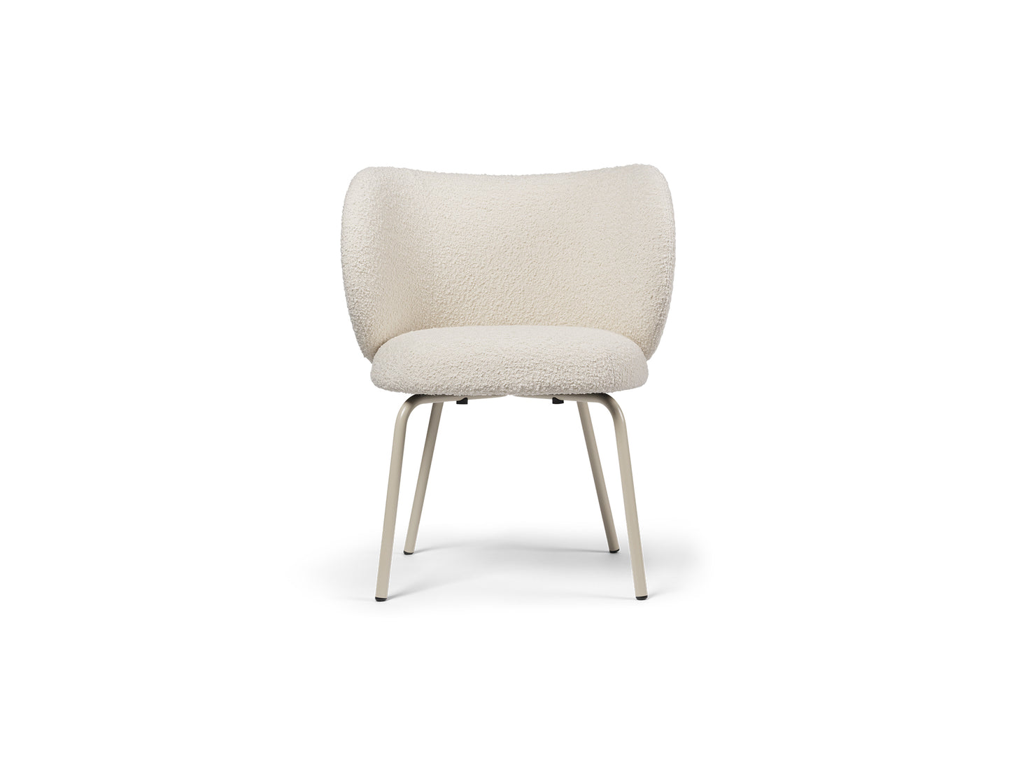 Rico Dining Chair - Fixed Base / Nordic Boucle Off White