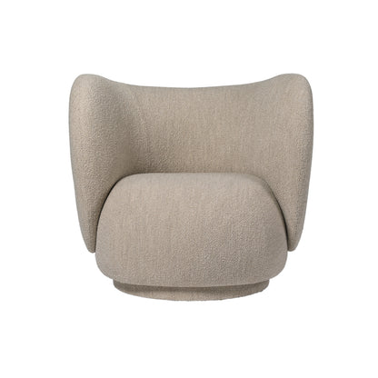 Rico Lounge Chair by Ferm Living - Soft Boucle Natural