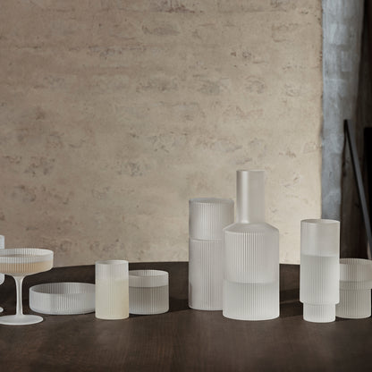 Ripple Glasses - Set of 4 (Frosted) by Ferm Living
