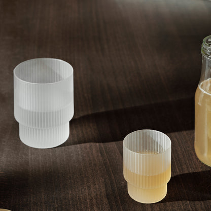 Ripple Glasses - Set of 4 (Frosted) by Ferm Living