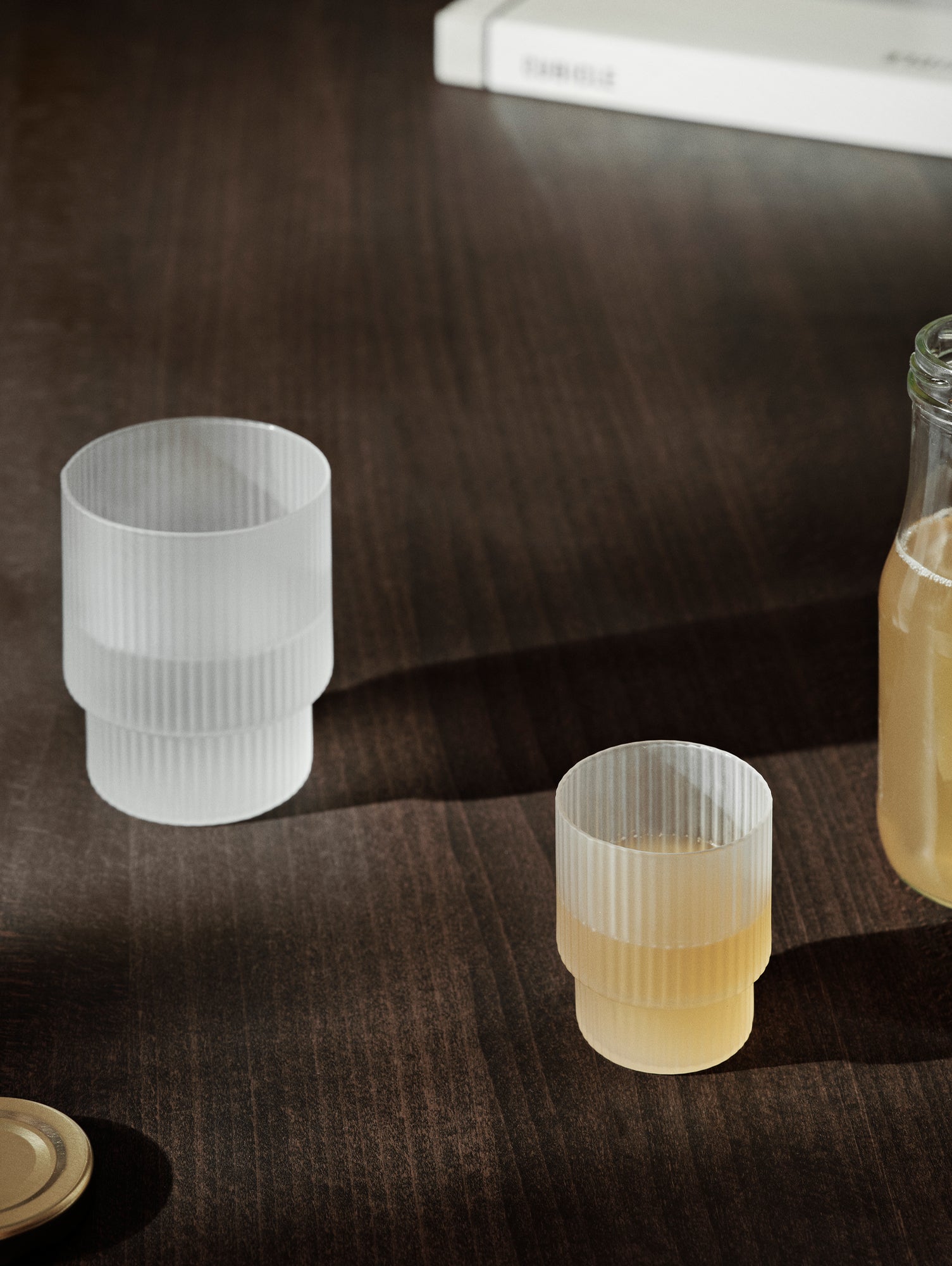 Ripple Glasses - Set of 4 (Frosted) by Ferm Living