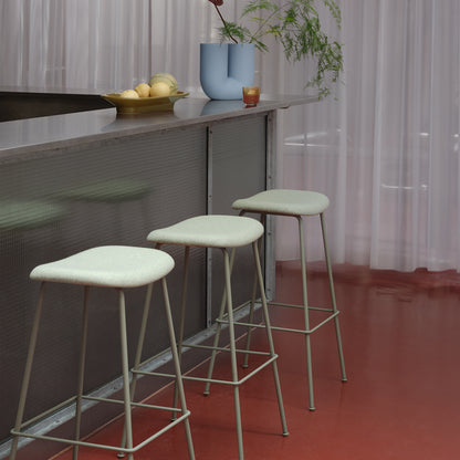 Fiber Barstool with Metal Base
