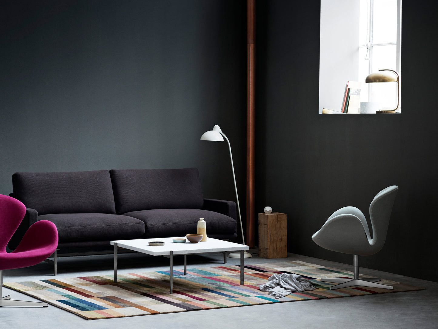 PK61 Coffee Table by Fritz Hansen - White Marble Honed