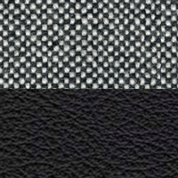 Swatch for Front - Hallingdal 65 126 / Back - Sierra Black Leather (SI1001)