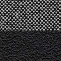 Swatch for Front - Hallingdal 65 166 / Back - Sierra Black Leather (SI1001)