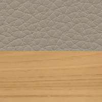 Swatch for Lacquered Chestnut / Dark Sand Natural Leather (L60)