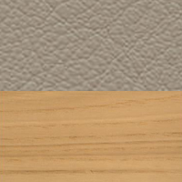 Swatch for Lacquered Chestnut / Sand Premium Leather (L50)