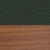 Swatch for Lacquered Walnut / Jade Premium Leather (L50)