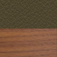 Swatch for Lacquered Walnut / Khaki Premium Leather (L50)