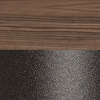 Swatch for Lacquered Walnut Veneer Tabletop / Warm Graphite Steel Base