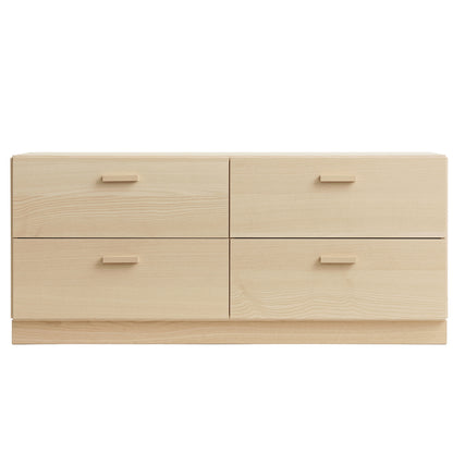 Relief Drawer with Plinth- Low by String - Ash