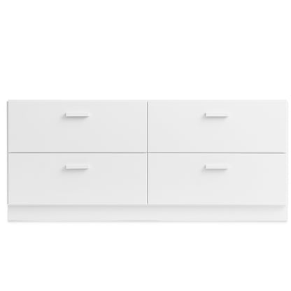 Relief Drawer with Plinth- Low by String - White