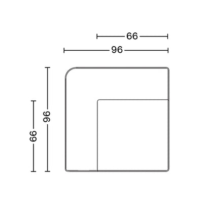 Eave Modular Sofa 96 by Audo Copenhagen - Left Corner