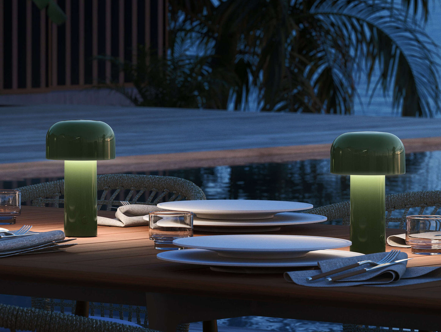 Bellhop Portable Lamp by Flos - Glossy Green