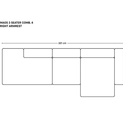 マグス 3人掛けソファ