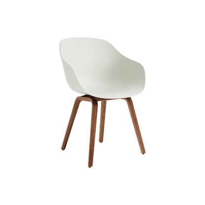 About A Chair AAC 222 - New Colours by HAY / Melange Cream Shell / Lacquered Walnut Base