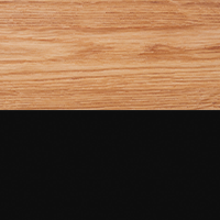 Swatch for Oak Top / Black Powder Coated Steel Frame