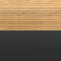 Swatch for Oak Veneer Tabletop / Charcoal Aluminium Legs