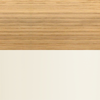 Swatch for Oak Veneer Tabletop / Cream White Aluminium Legs