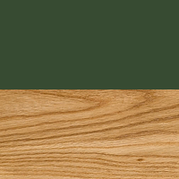 Swatch for Pine Green Uprights / Oiled Oak