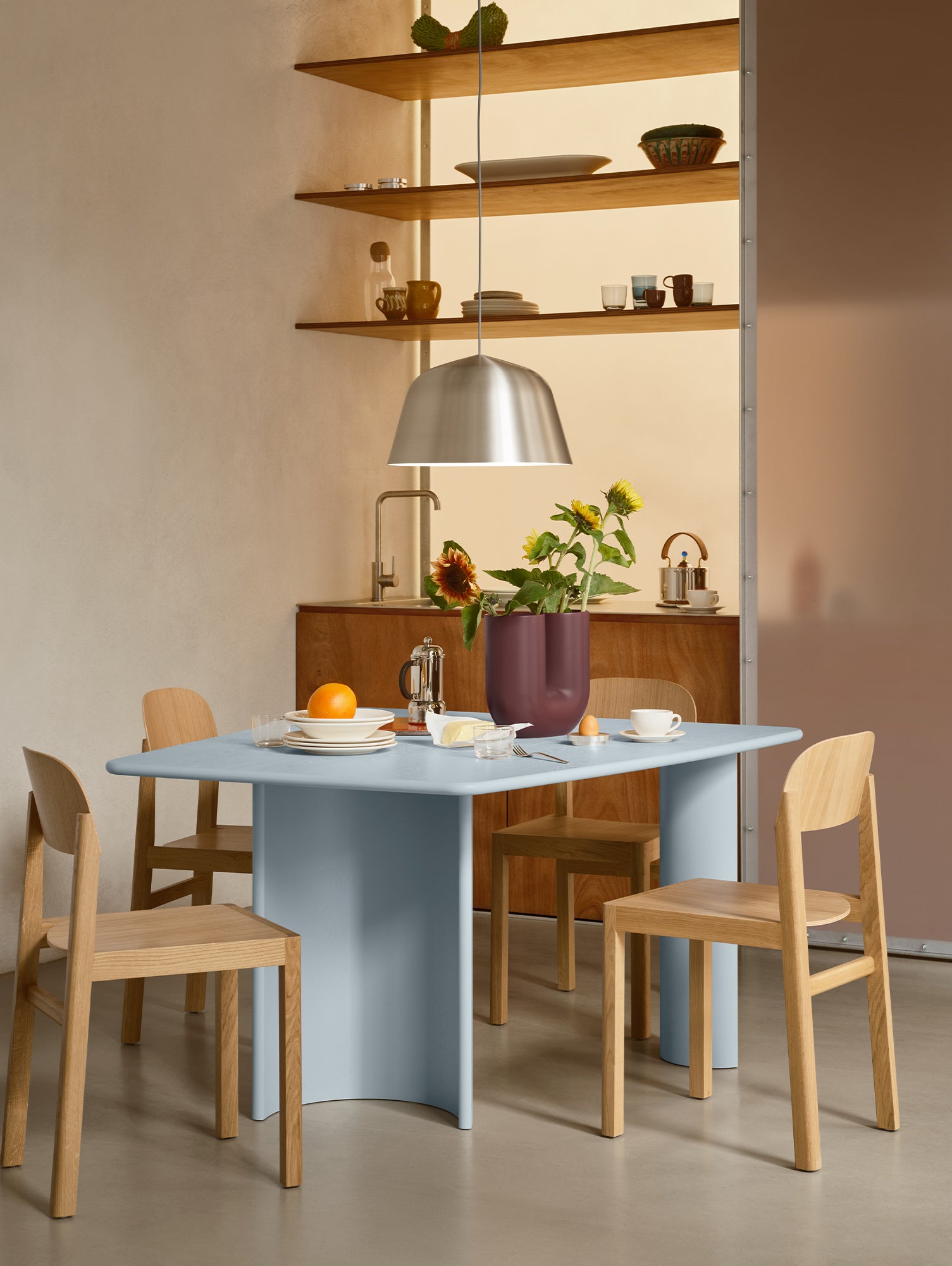 Ambit Pendant by Muuto - 40 cm Diameter / Brushed Aluminium