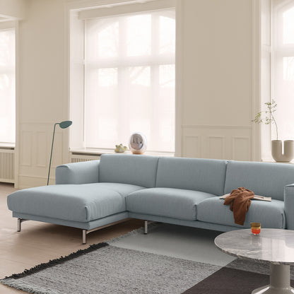 Rest Sofa with Left Chaise Longue (Sitting Right) by Muuto - Ecriture 710