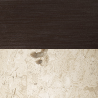 Swatch for Sand Travertine Base / Bronzed Aluminium Shade
