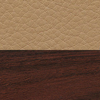 Swatch for Santos Palisander / Caramel Natural Leather (L60)