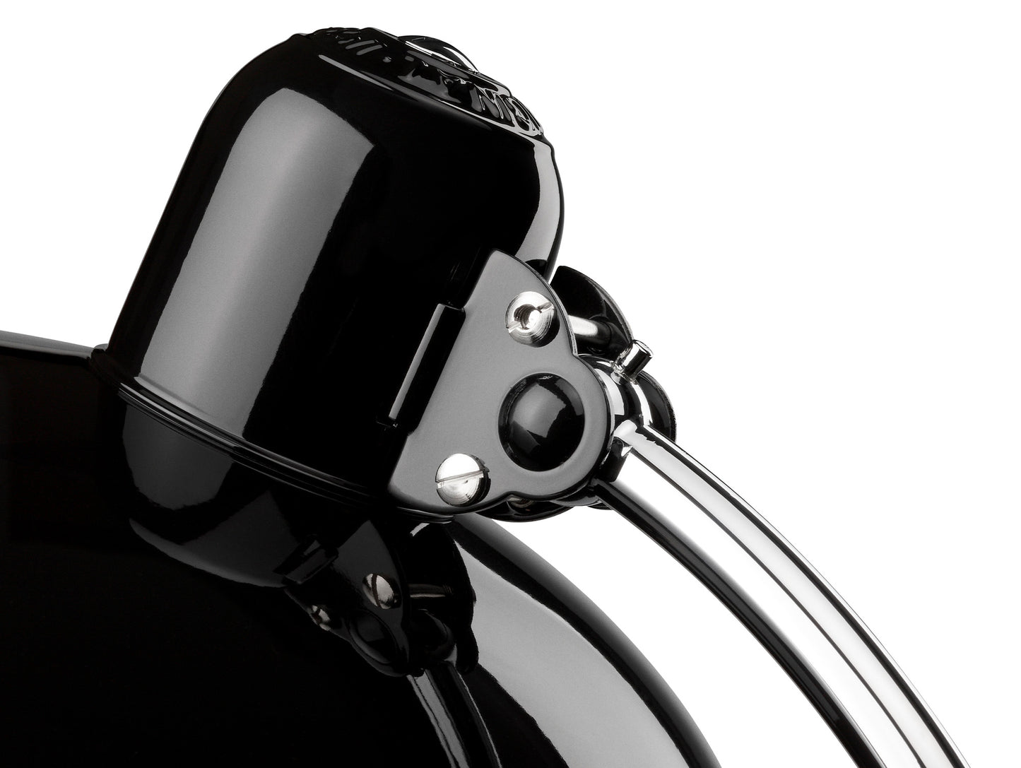 Kaiser Idell Luxus Table Lamp by Fritz Hansen - High Gloss Black Shade with Chrome Base