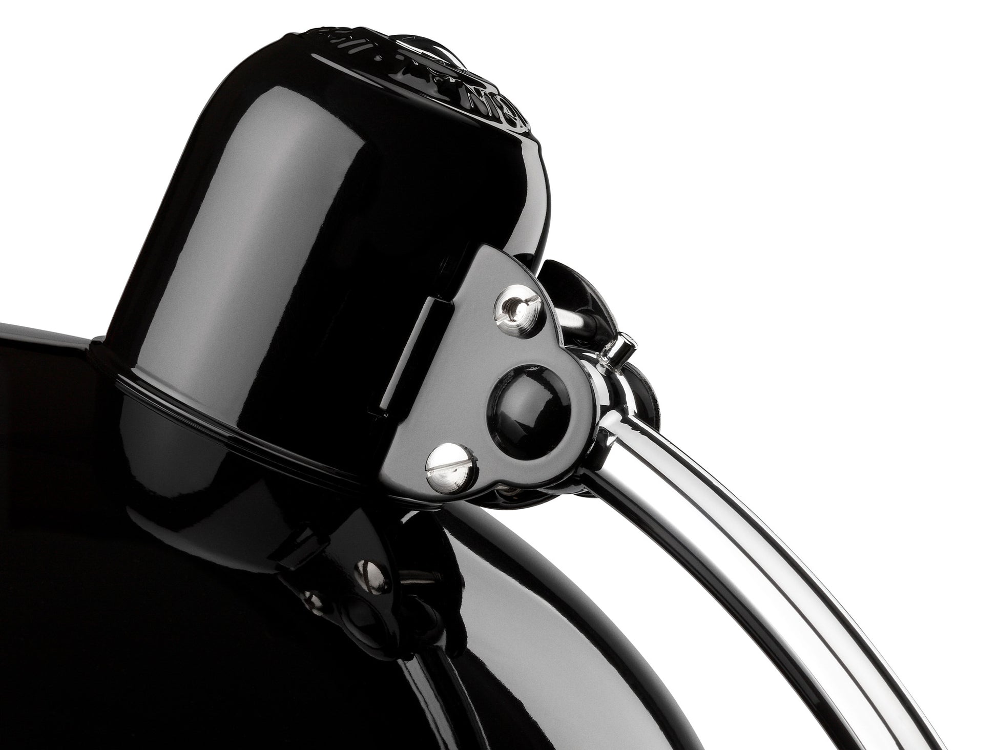 Kaiser Idell Luxus Table Lamp by Fritz Hansen - High Gloss Black Shade with Chrome Base