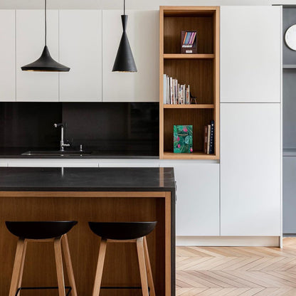 Beat Tall LED Pendant Light by Tom Dixon - Black