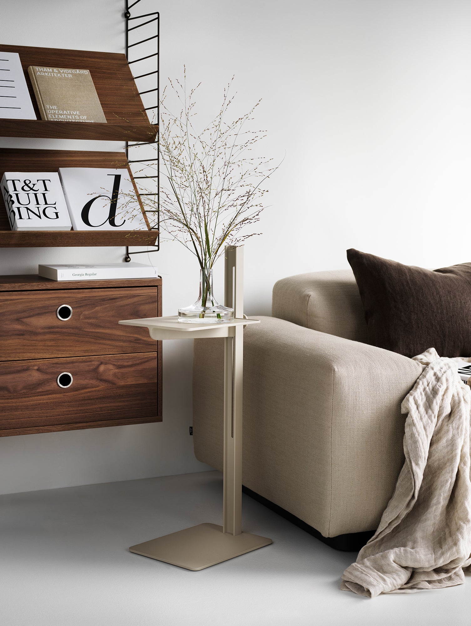 Museum Side Table by String - Beige