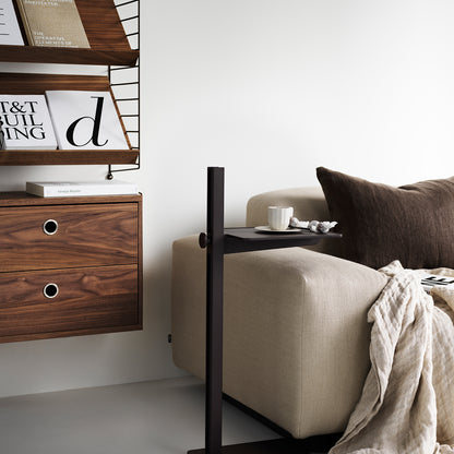 Museum Side Table by String - Dark Brown