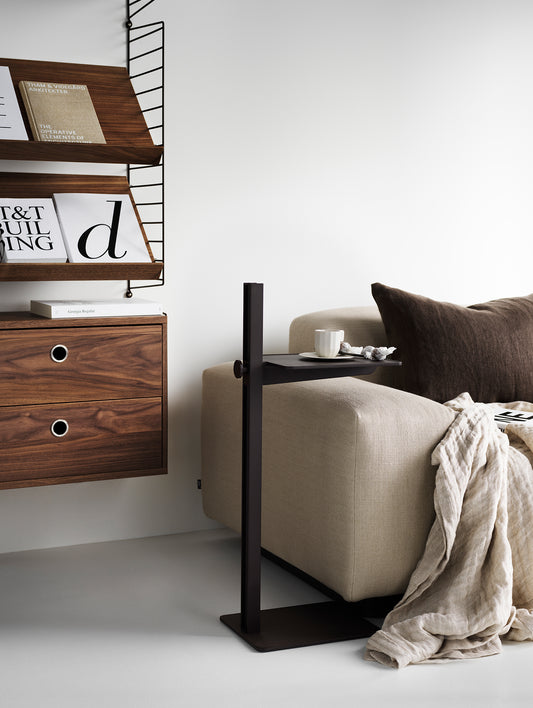 Museum Side Table by String - Dark Brown