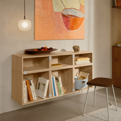 Stacked Storage System - Sideboard by Muuto / Configuration 5 / Oak