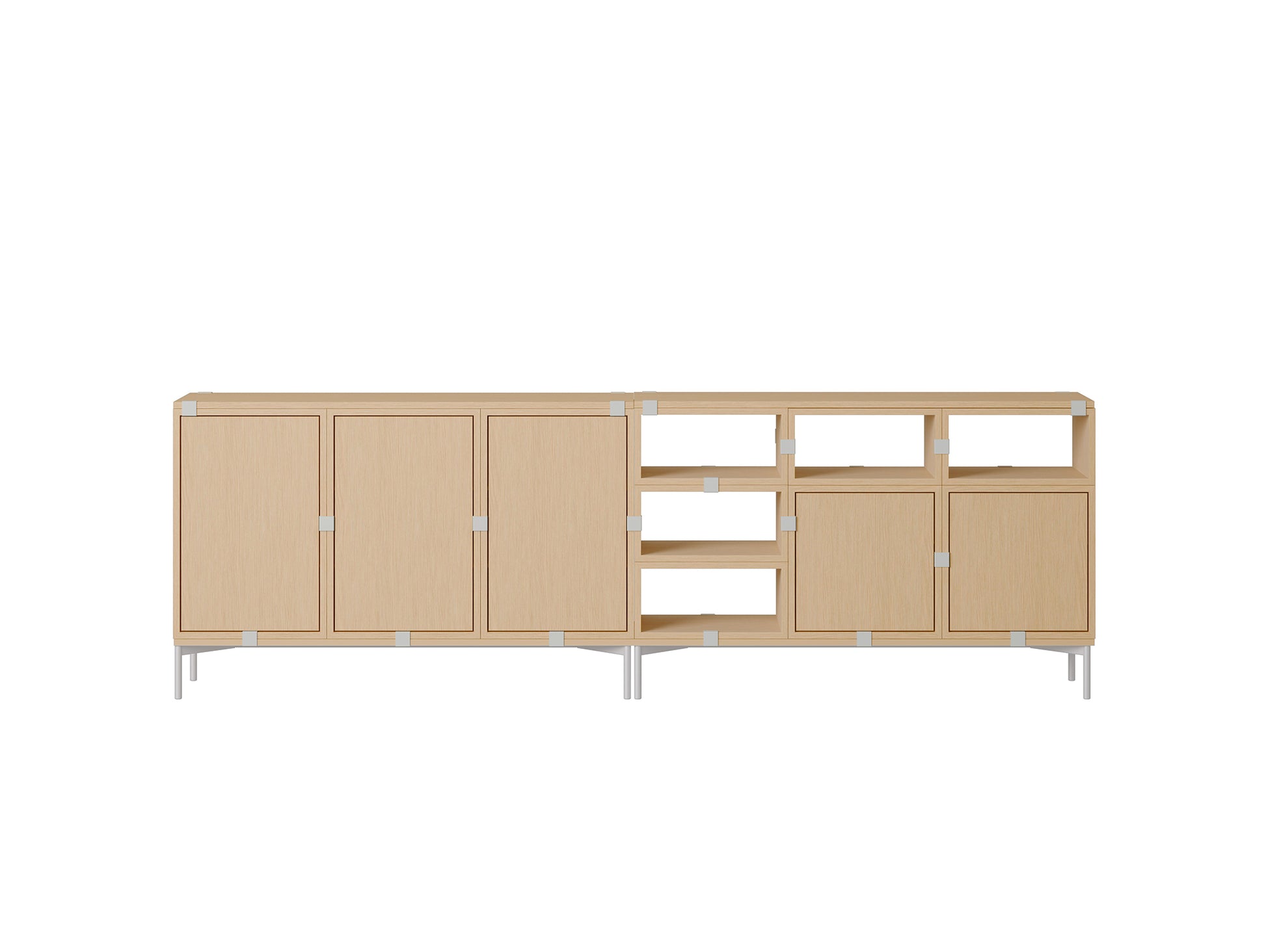 Stacked Storage System - Sideboard by Muuto / Configuration 2 / Oak