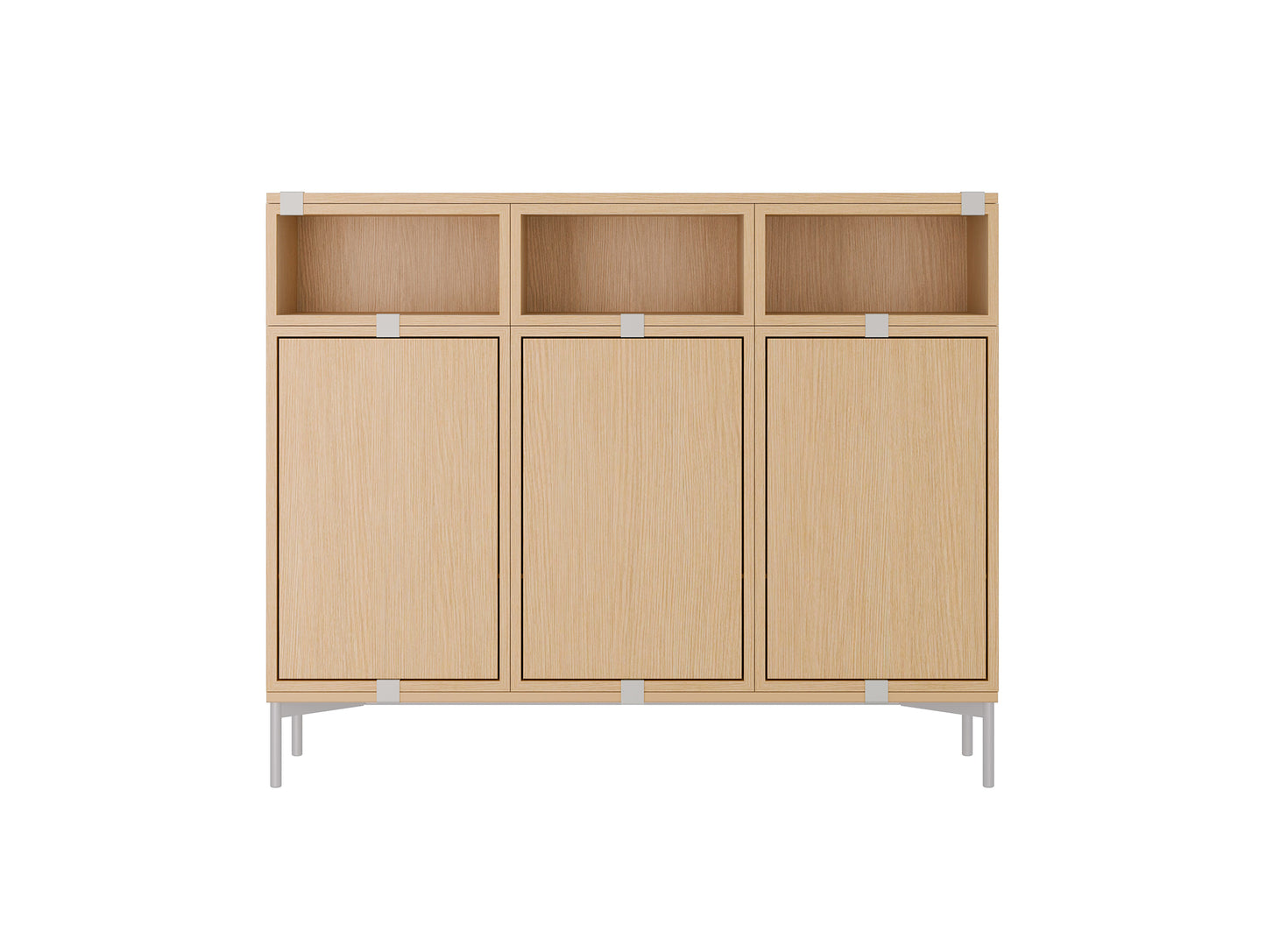 Stacked Storage System - Sideboard by Muuto / Configuration 3 / Oak