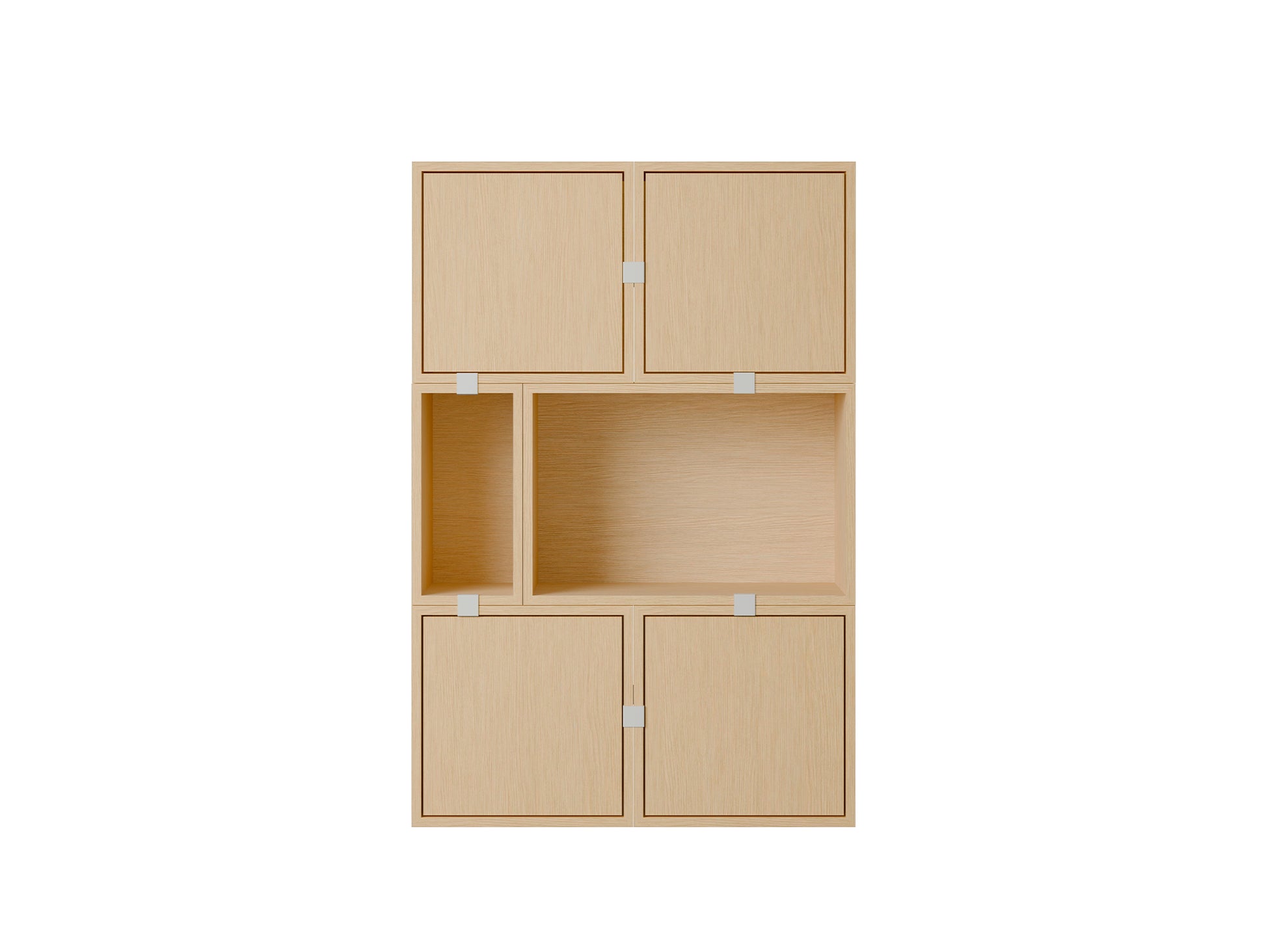 Stacked Storage System - Sideboard by Muuto / Configuration 4 / Oak