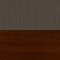 Swatch for Umber Brown Lacquered Beech / Steelcut Trio 376