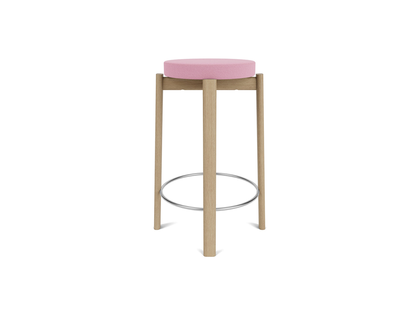 Passage Bar/Counter Stool Upholstered by Audo Copenhagen - Counter Stool / Oak Base / Vidar 526