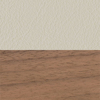 Swatch for White Pigmented Walnut / Clay Premium Leather (L50)