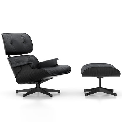Eames Lounge Chair by Vitra - Black ash / Asphalt